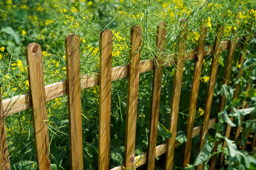 service wood fence